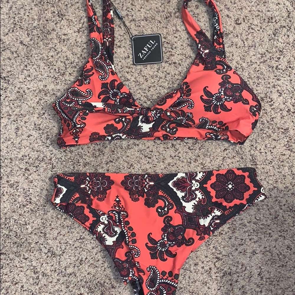 Front Knot Bikini Set
